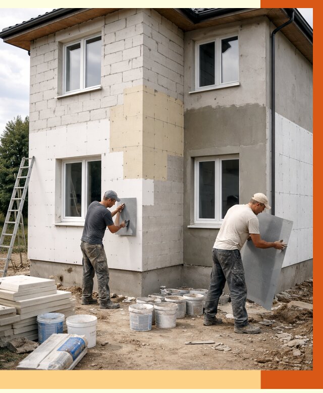 Утепление дома из газобетона в Томске от 4589 руб./м² — заказать у ТепломастерТмс